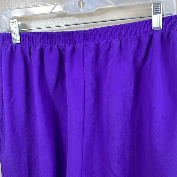 Purple Elastic‎ Waist Pants Casual Comfortable Lounge Everyday Trousers - Picture 6 of 12